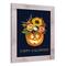 Floral Jackolantern 16" x 20" Western White Framed Print